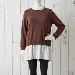 SHEIN mock layer sweatshirt